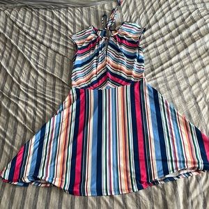 Multicolor striped sundress